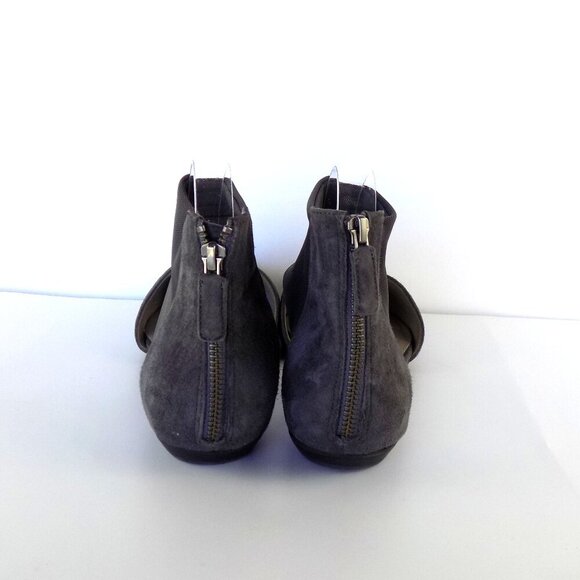 Eileen Fisher Allot D'Orsay Suede Flats Size 10 Olive - Picture 4 of 10